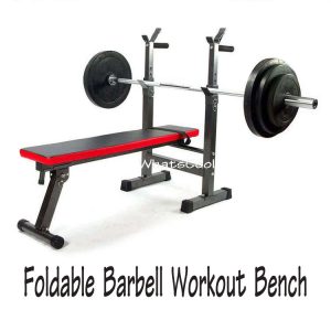 Foldable Barbell Workout Bench